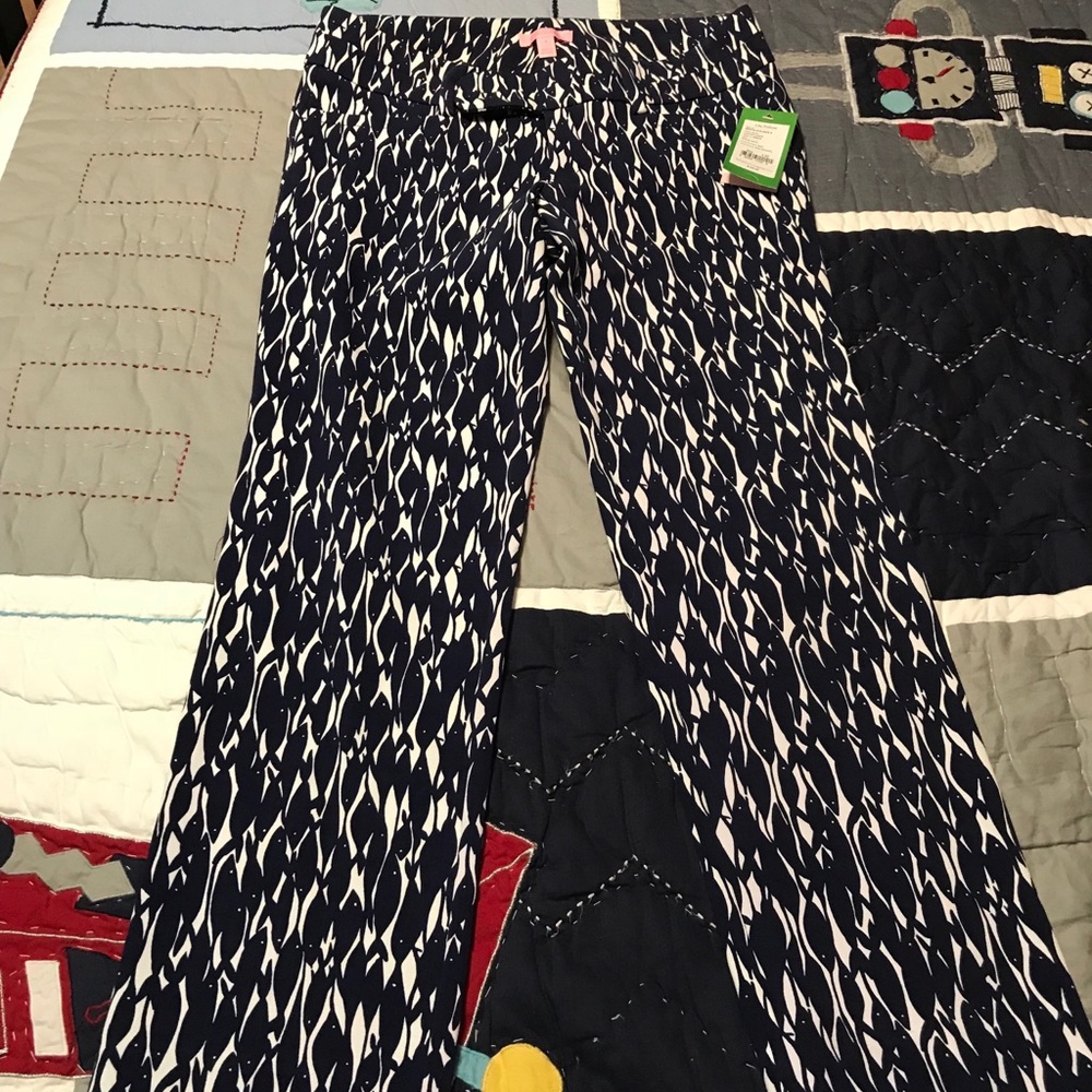 NWT Lilly Pulitzer Luxury Capri navy white 4
